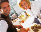 Mann Frau Kochen