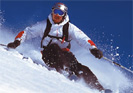 Skifahrer schnell