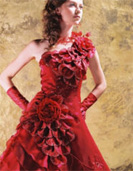 Frau in Rot